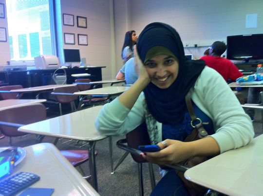 Hoda Muthana in class at Hoover High School in 2011.