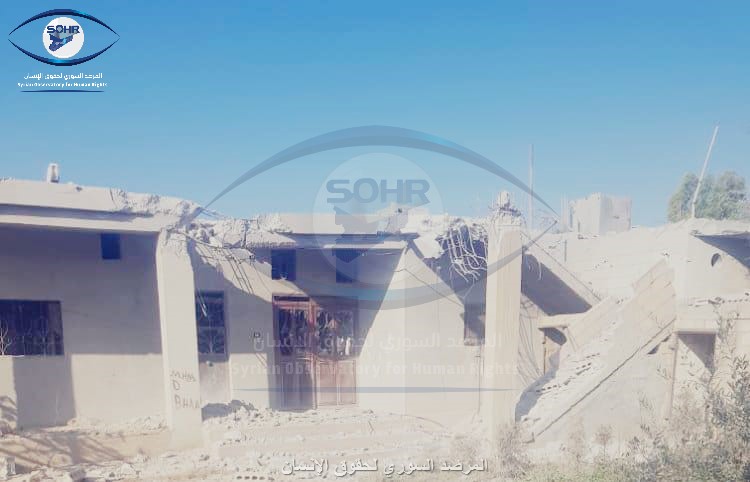 “SOHR camera” captures the considerable damage to civilian houses in ...