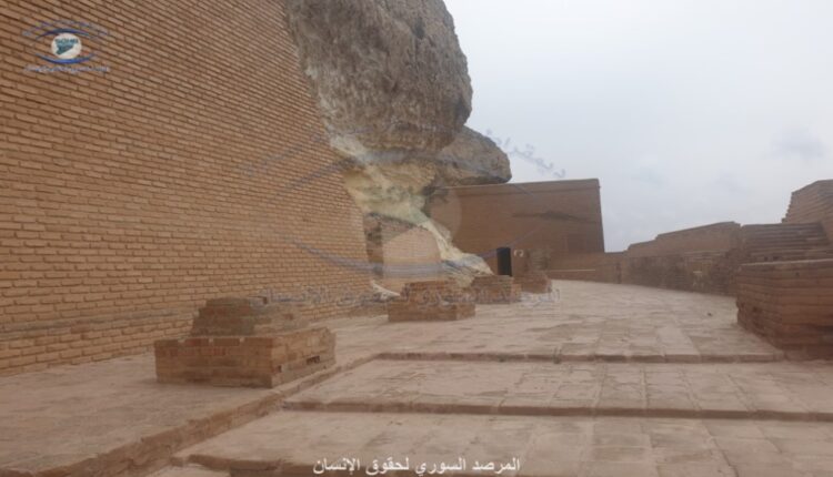 عدسة المرصد السوري ترصد قلعة الجعبر الأثرية بريف مدينة الطبقة ضمن مناطق “الإدارة الذاتية”