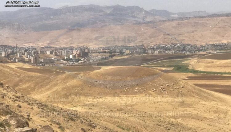 المثلث الحدودي بين سوريا والعراق وتركيا في ريف المالكية(ديريك) يظهر انخفاض منسوب مياه نهر دجلة (8)