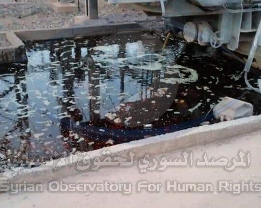 انفجار بمحطة مشروع بئر الهشيم في ريف الرقة (5)