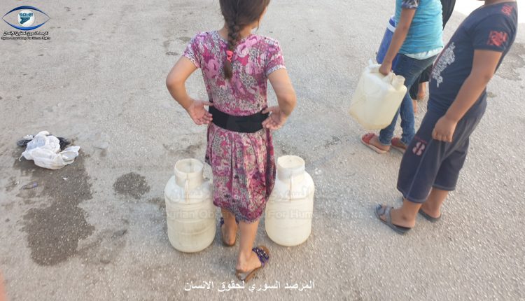 عدسة المرصد السوري ترصد أزمة مياه الشرب المتواصلة في مدينة الحسكة