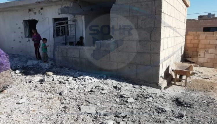 آثار الدمار الذي حل بممتلكات المدنيين نتيجة القصف التركي على قرى الطويلة وتل جمعة وتل شنان (2)