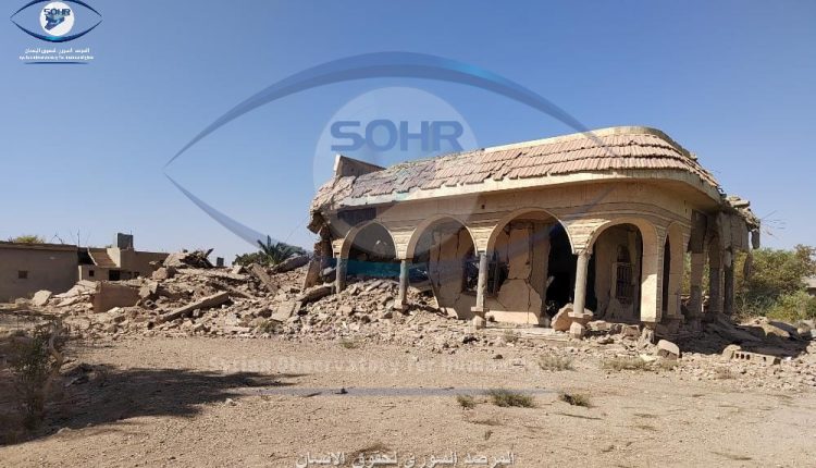 آثار الدمار في بلدة أبو الخاطر بريف دير الزور الشرقي (3)