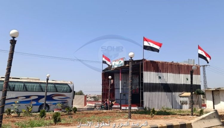 الحاجز الرئيسي لمدخل محافظة حمص الشمالي2