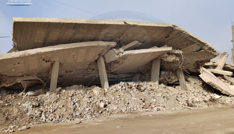 آثار الدمار في منازل المدنيين في مدينة هجين بريف دير الزور الشرقي (4)
