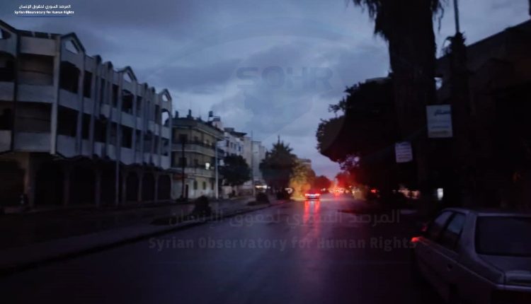 الظلام في مركز مدينة حمص بسبب انقطاع التيار الكهربائي (3)