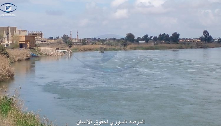 ارتفاع منسوب مياه نهر الفرات نتيجة الأمطار الغزيرة6