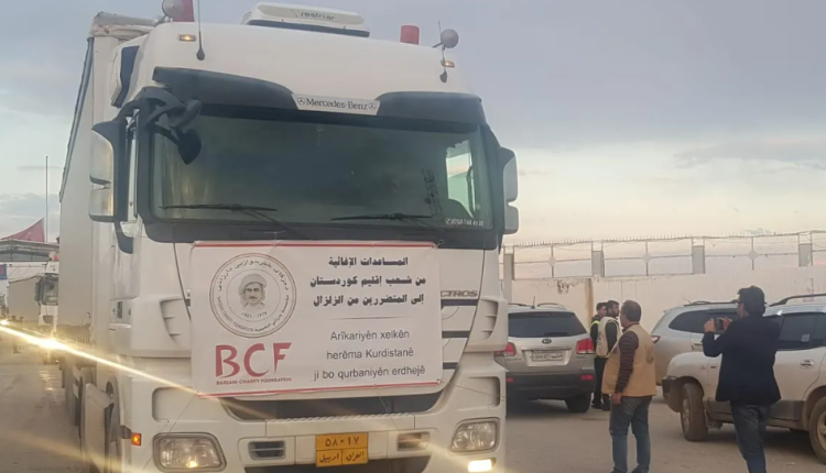 قافلة مساعدات مقدمة من إقليم كردستان العراق