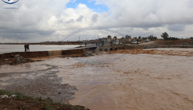 خروج جسر دولاب عويص عن الخدمة وانهيار جزء منه في حي النشوة الغربية في مدينة الحسكة1