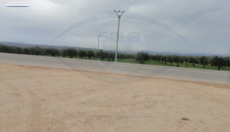 ريف ناحية جنديرس بمنطقة عفرين وتظهر الحدود السورية -التركية  (1)