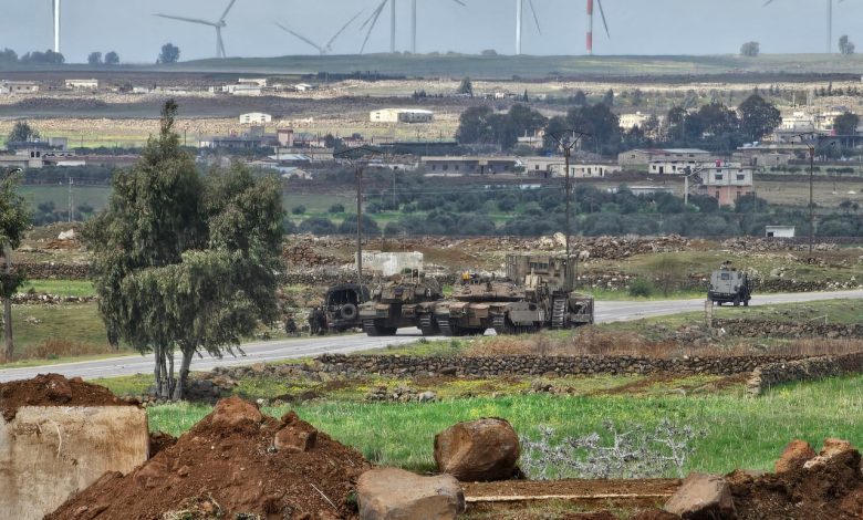 قوات إسرائيلية في محيط بيت جن في ريف دمشق (سانا).